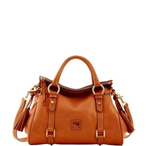 Dooney and Bourke Florentine Satchel Natural brown leather